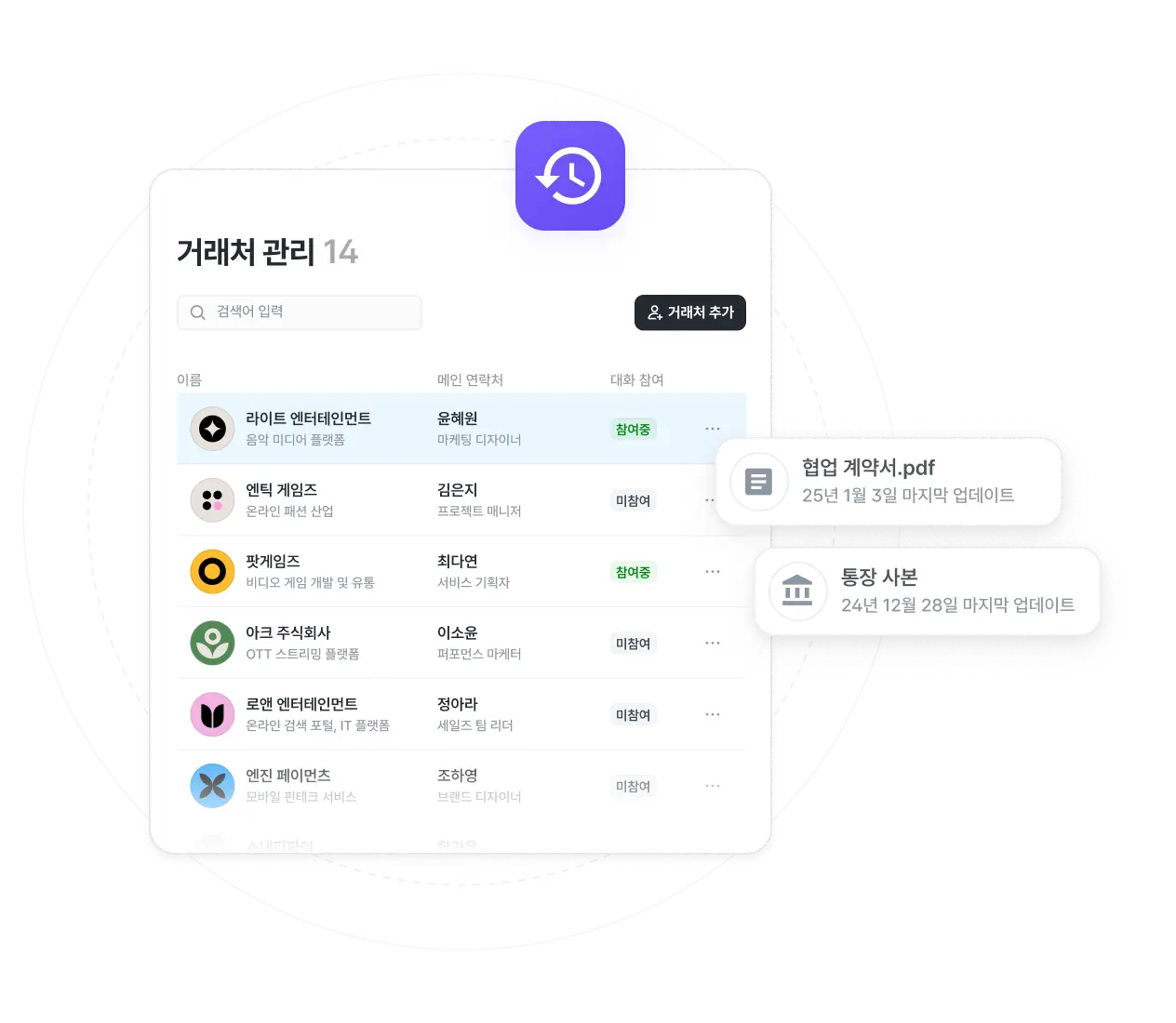joint 조인트 소통 기능 목록